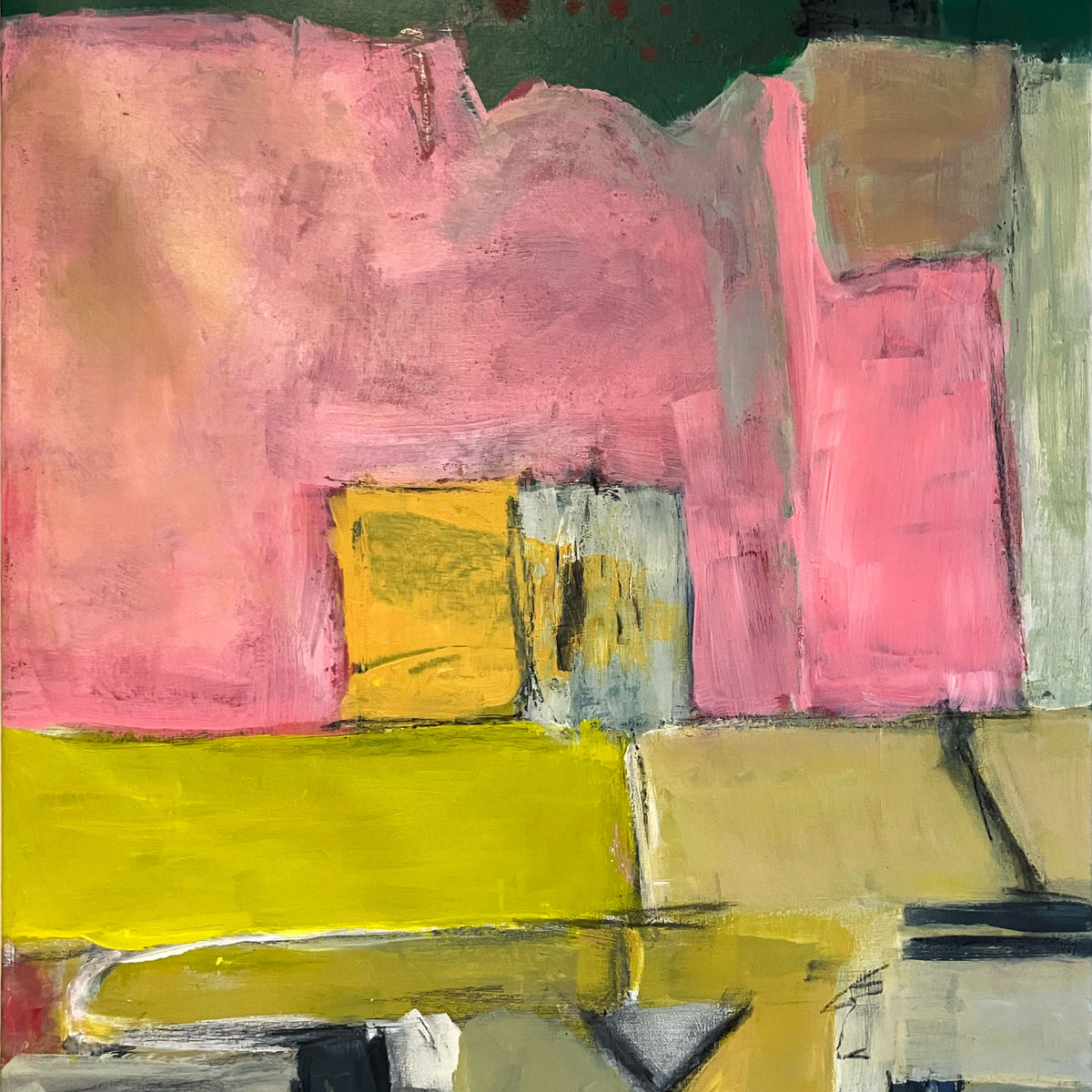 Pink Palaces | Original Acrylic Painting by Michelle Fraser