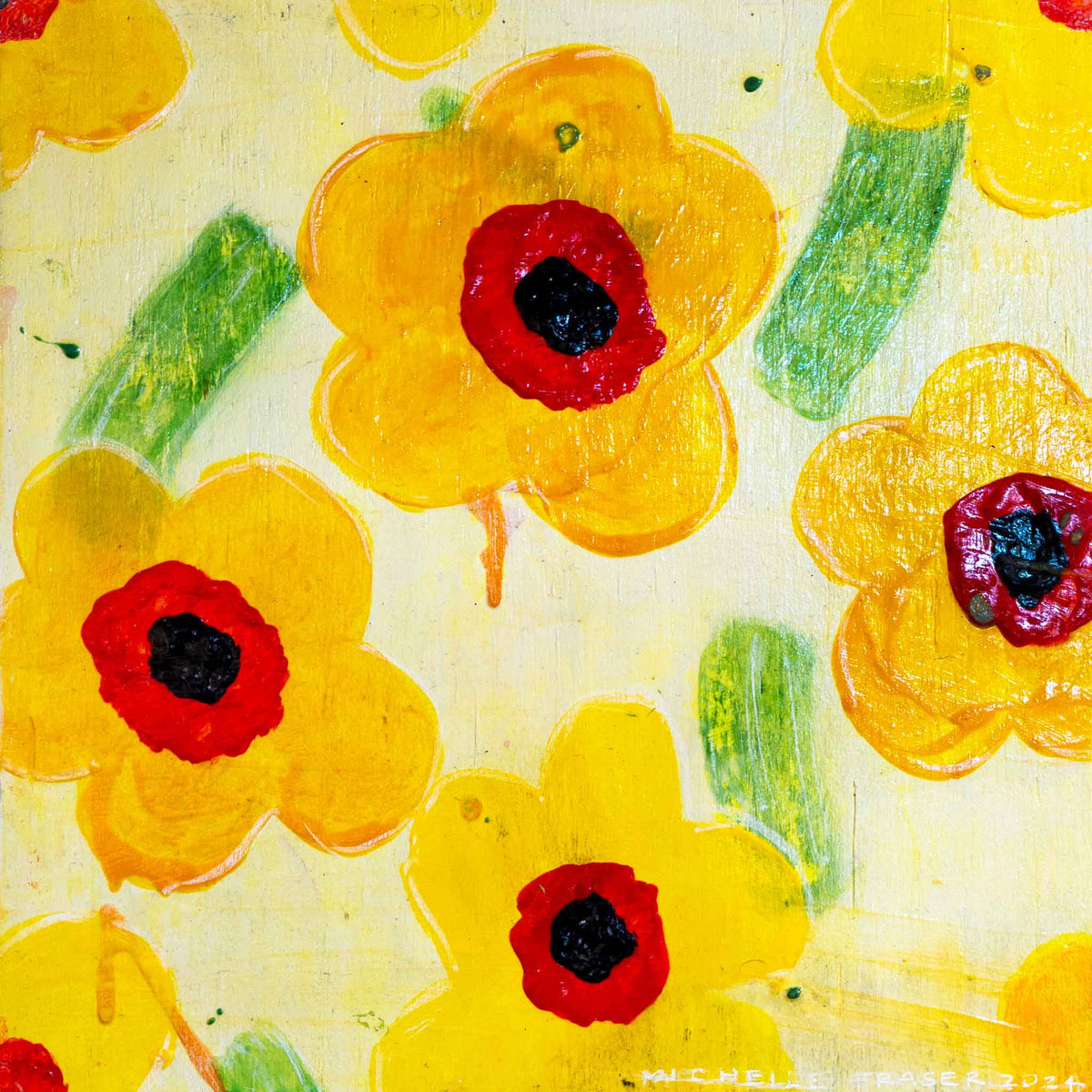Dafidillys - Original Painting by Michelle Fraser