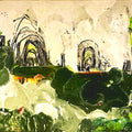 Brocolli Monster - Original Painting by Michelle Fraser