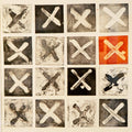 16 Crosses - Original Print by Michelle Fraser
