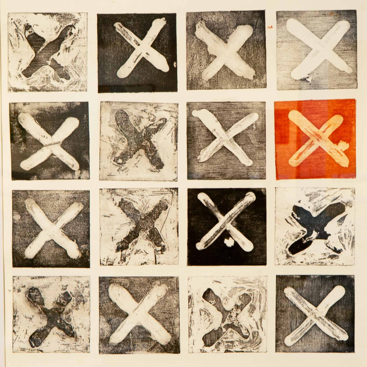 16 Crosses - Original Print by Michelle Fraser