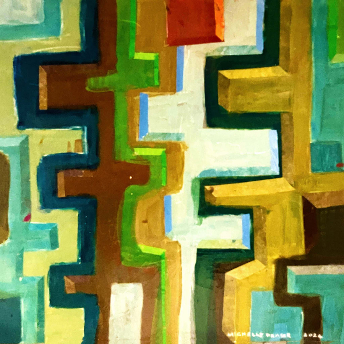 Riverruns - Original Painting by Michelle Fraser