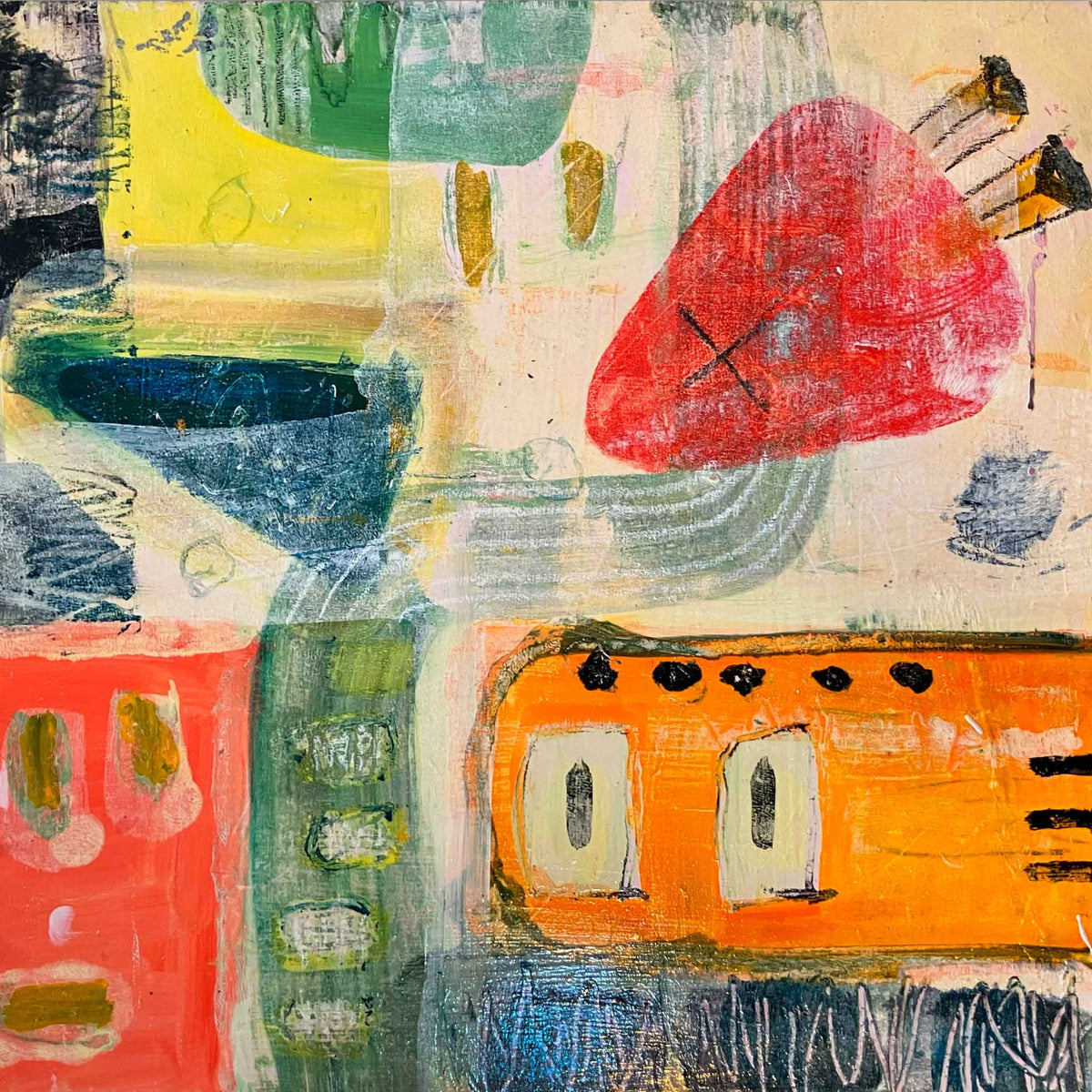 Blastoff - Original Painting by Michelle Fraser