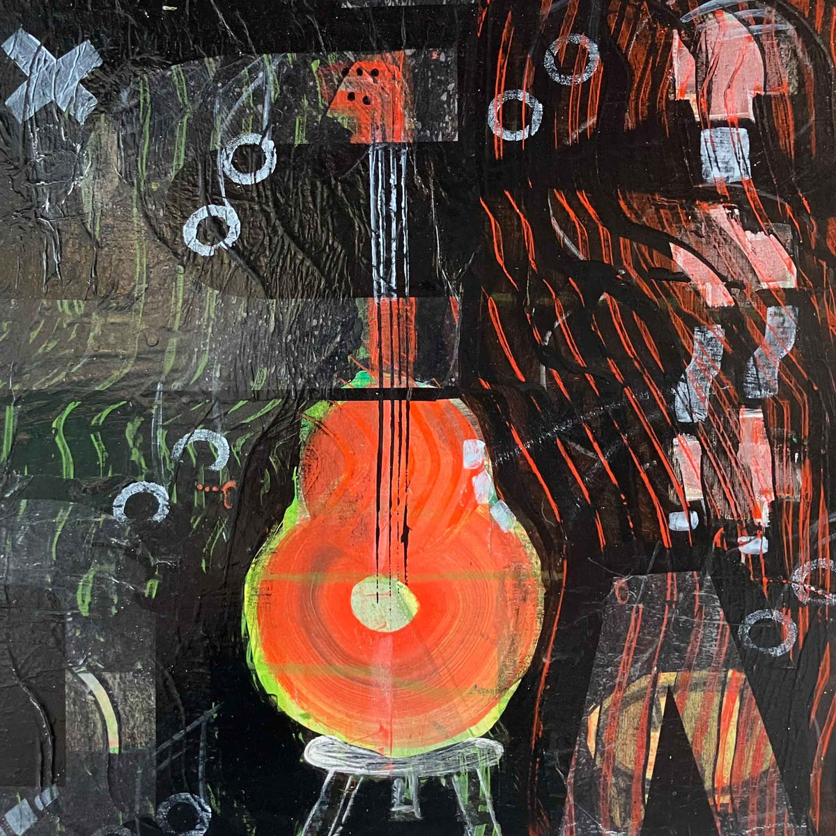 Geetar - Original Painting by Michelle Fraser