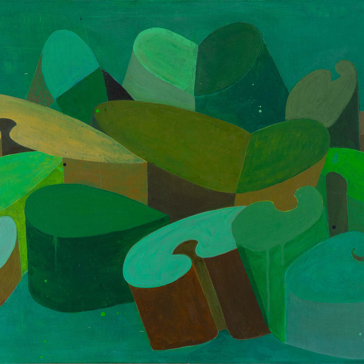 Pounamu Korus | Original Acrylic Painting by Michelle Fraser