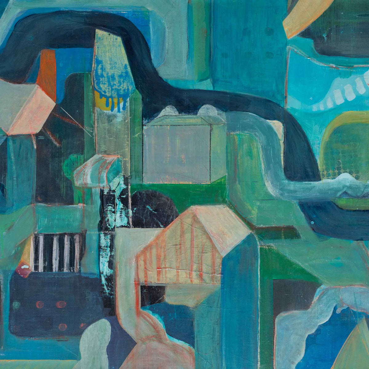 Floating Worlds | Original Acrylic Painting by Michelle Fraser