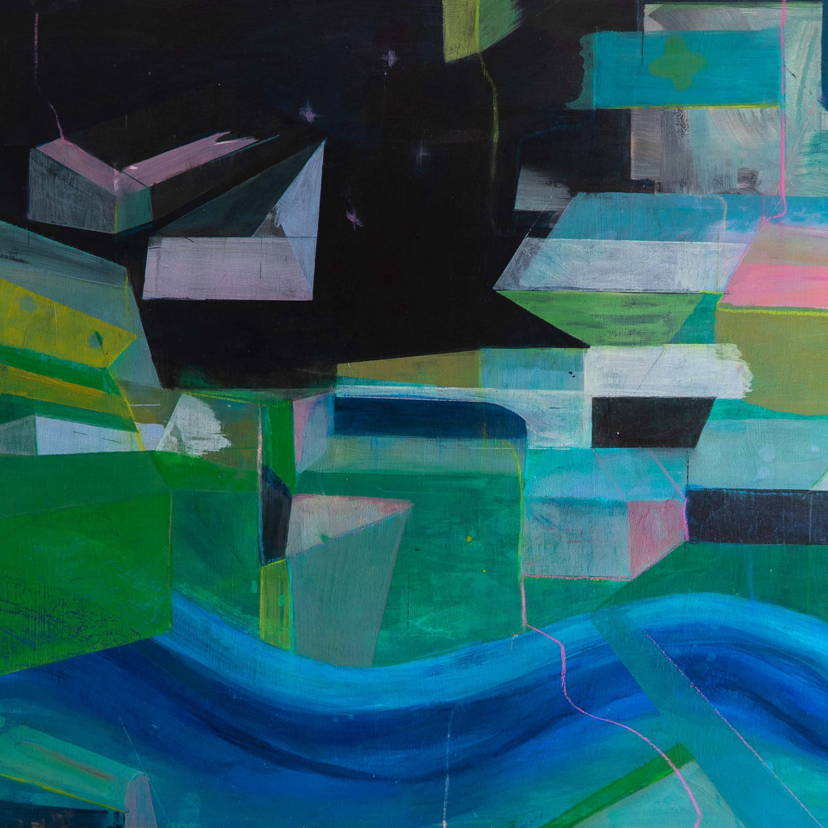 Riverscape | Original Acrylic Painting by Michelle Fraser