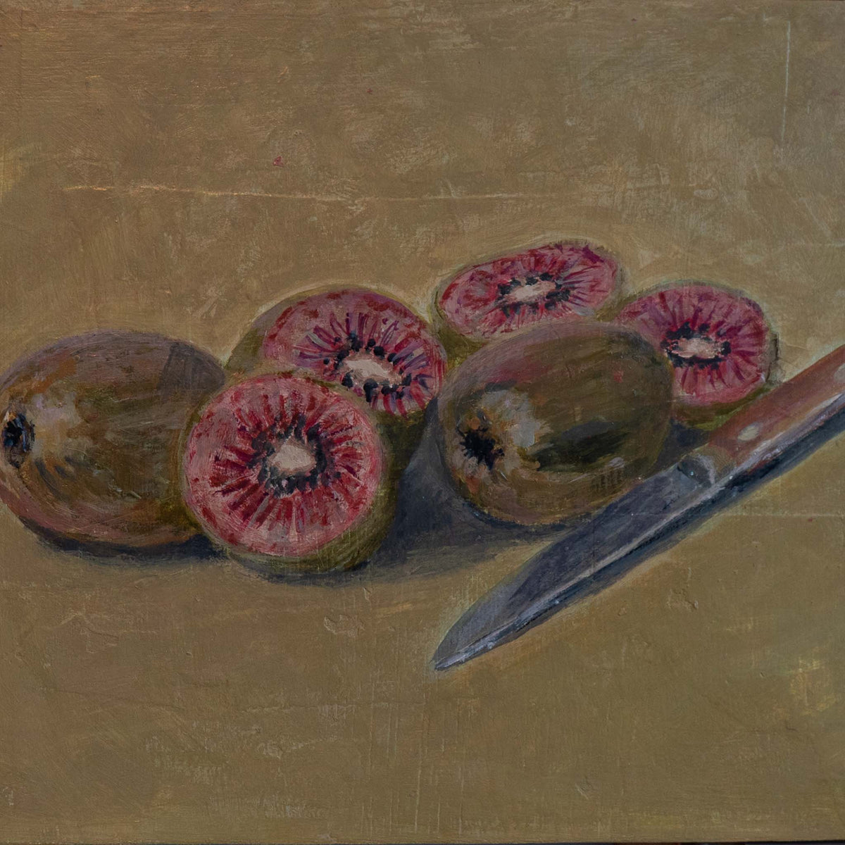 Red Kiwi | Original Acrylic Painting by Michelle Fraser
