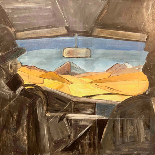 Atacama Desert original acrylic painting by Michelle Fraser NZ artist