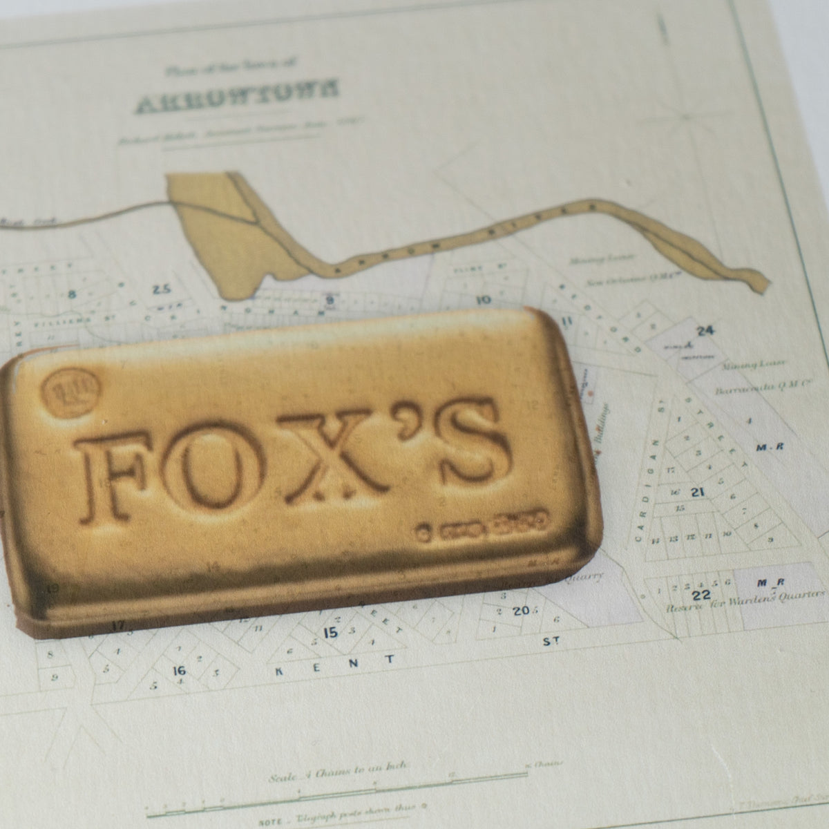 FOX'S Limited edition Giclée map print of Arrowtown, Otago NZ – toptownz