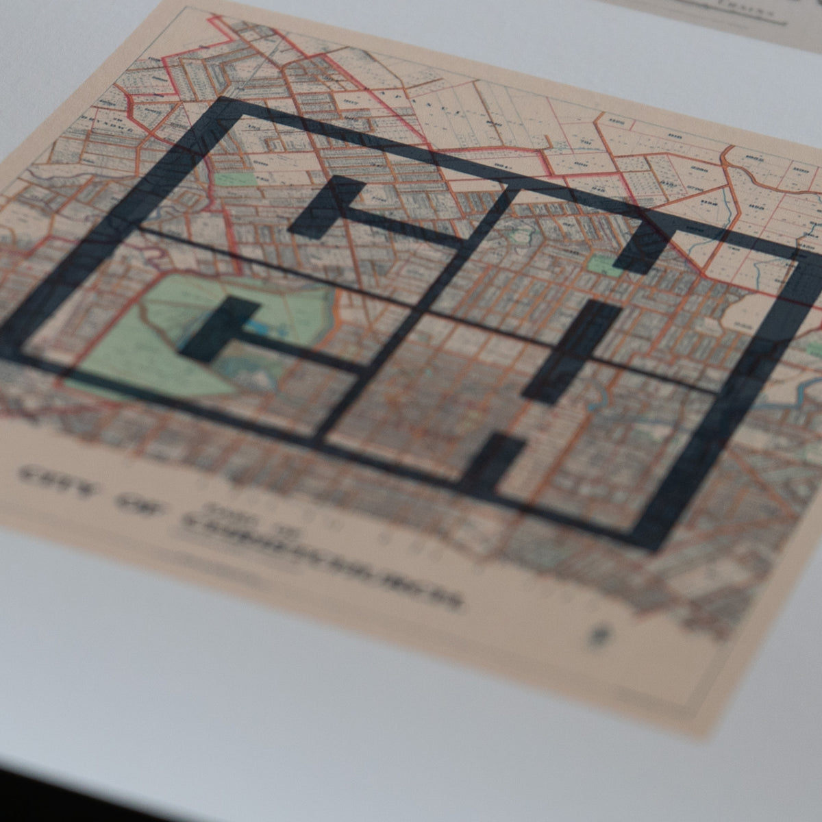 CHCH Limited edition Giclée map print of Christchurch, Canterbury NZ – toptownz