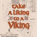 TAKE A LIKING TO A VIKING  Giclée map print of Dannevirke, Hawke's Bay New Zealand v01 – toptownz town slogans