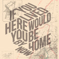If you lived here. Limited edition Giclée map print of Featherston, Wairarapa NZ v01 – toptownz