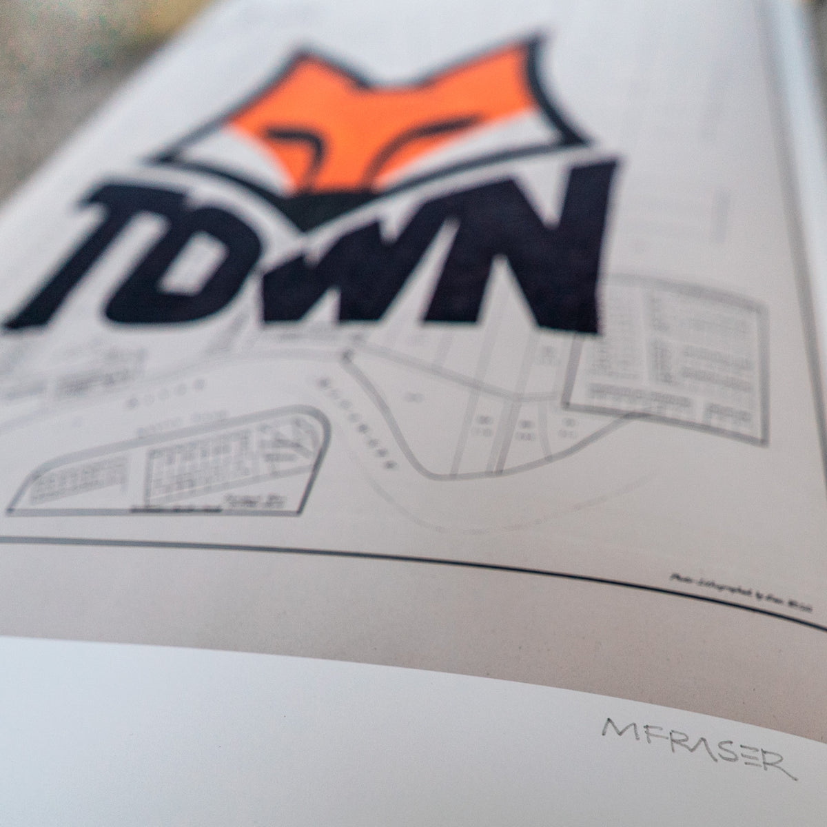 Limited edition A2 Giclée map print of Foxton, Manawatū NZ – toptownz