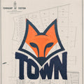Limited edition A2 Giclée map print of Foxton, Manawatū NZ – toptownz