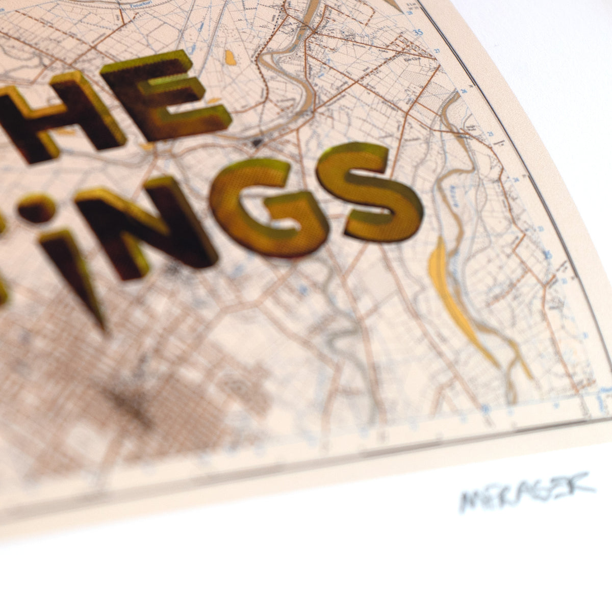 The Stings - Limited edition Giclée map print of Hastings, Hawke's Bay NZ v01 – toptownz