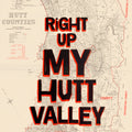 Right Up my Hutt Valley Limited edition Giclée map print of Hutt Valley, Wellington New Zealand – toptownz