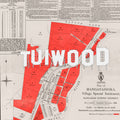 TUIWOOD Ltd Ed.  Giclée map print of Mangatainoka, Tuiwood, Tai Beer, Wairarapa NZ – toptownz Slogans