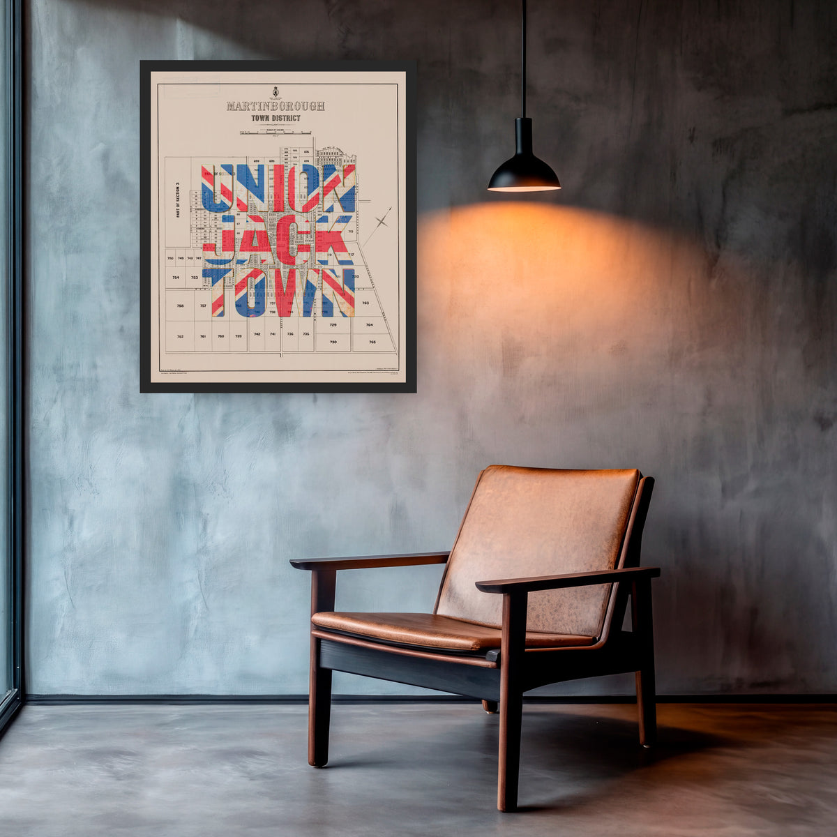 Limited edition Giclée Map print of Martinborough, Wairarapa NZ – toptownz