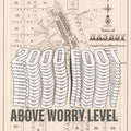 2000 Foot above worry level Limited edition Giclée map print of Naseby, Otago NZ – toptownz