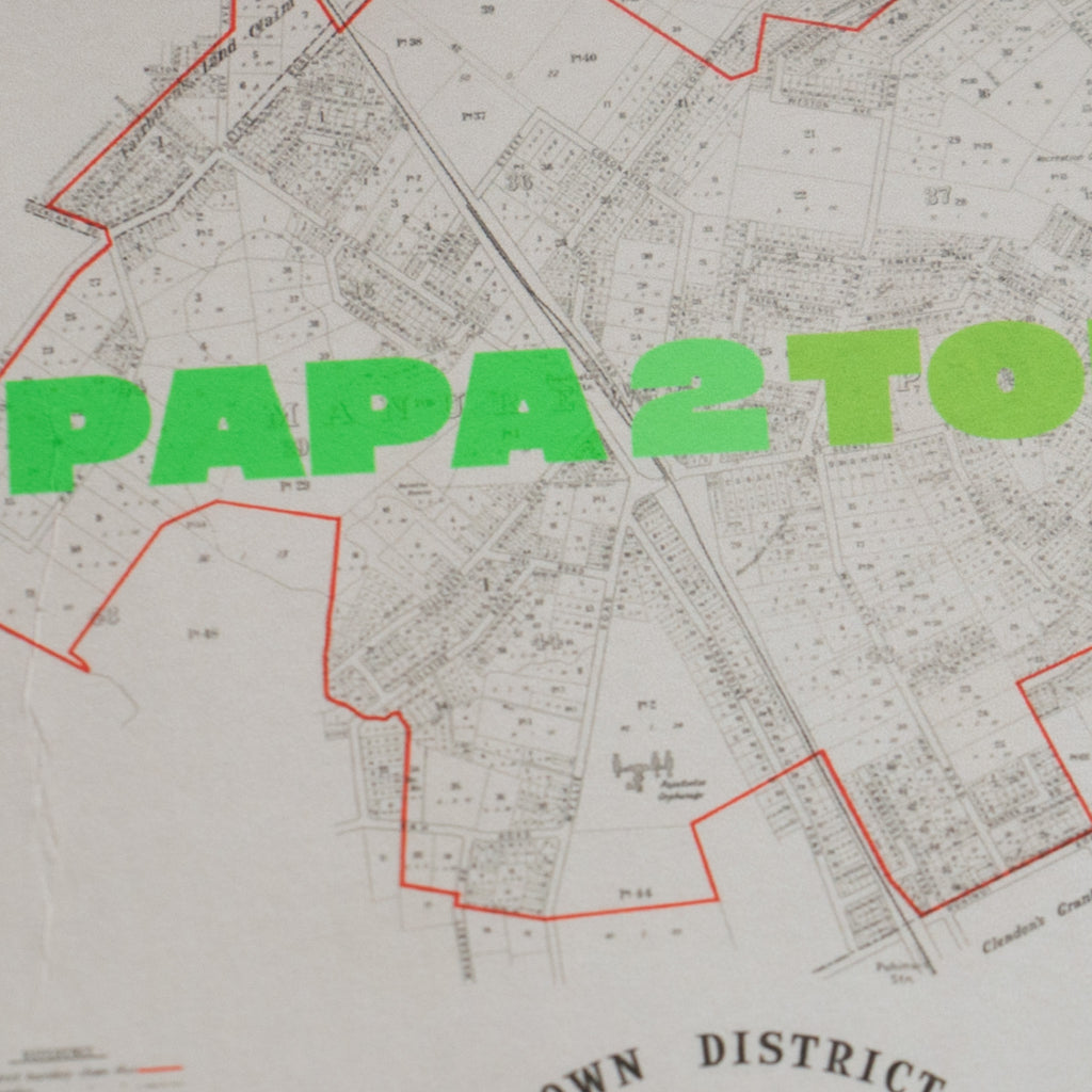 'Papatwotoes' Limited edition Giclée map print of Papatoetoe, South Auckland NZ – toptownz