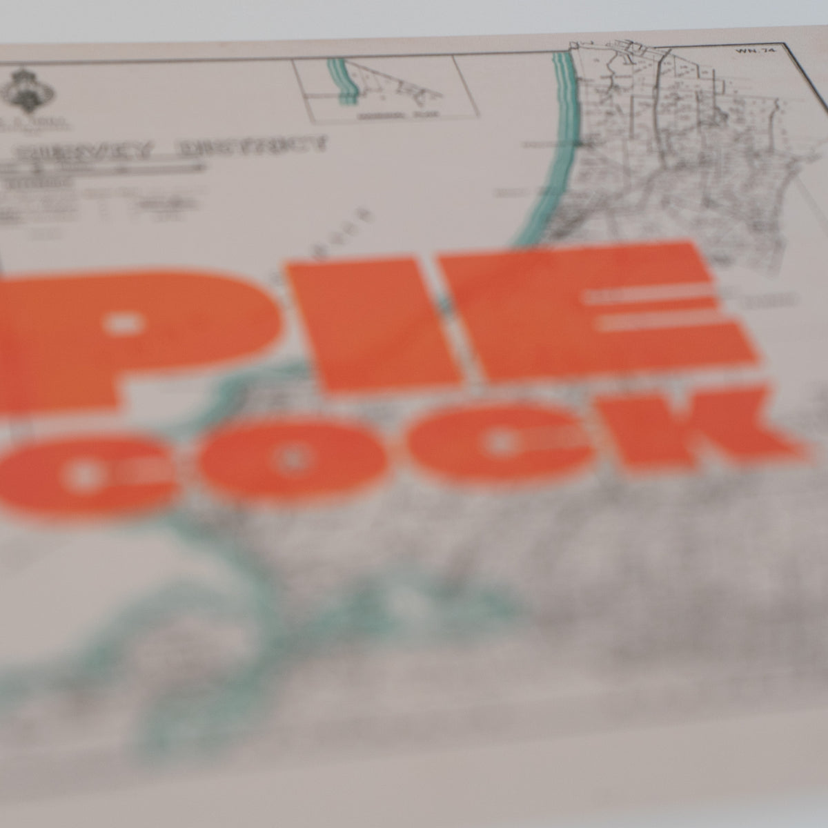 PIE COCK Limited edition Giclée map print of Paekākāriki, Wellington NZ – toptownz