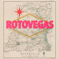 Rotovegas Limited edition Giclée map print of Rotorua, Bay of Plenty NZ v01 – toptownz