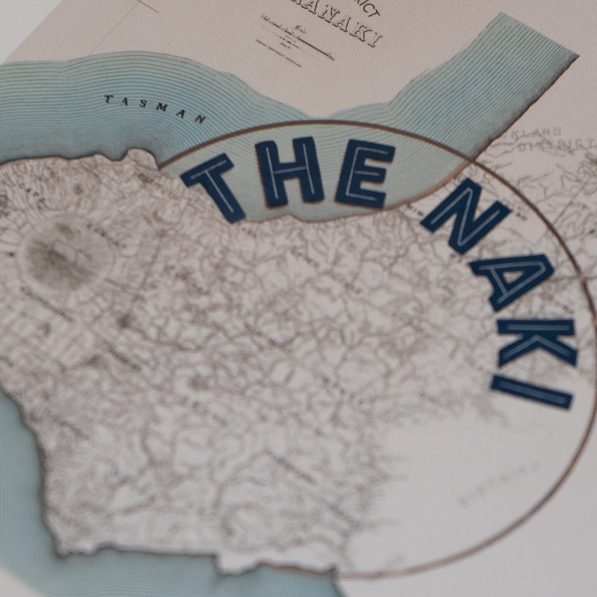 The Naki Limited edition Giclée map print of Taranaki, NZ – toptownz