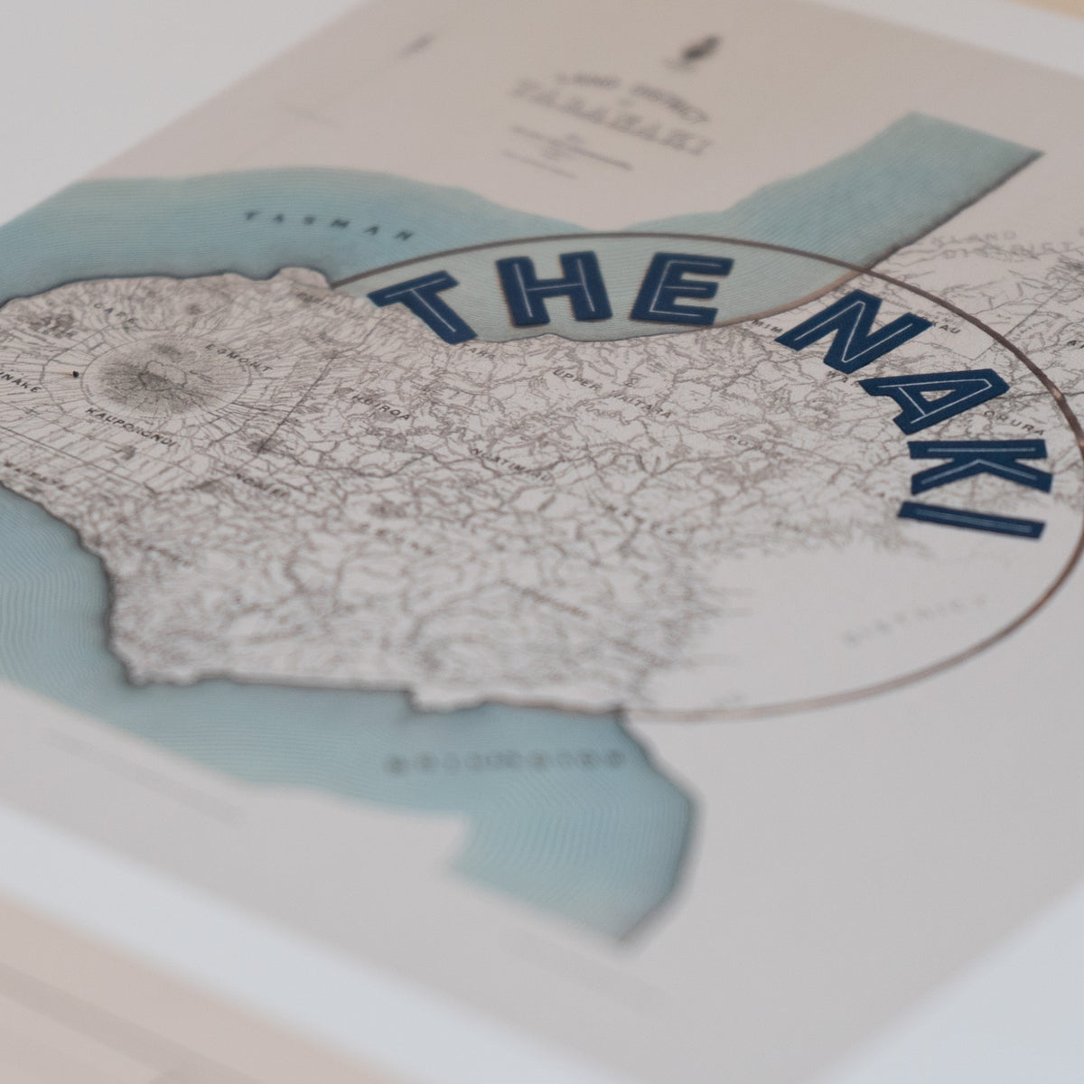 The Naki Limited edition Giclée map print of Taranaki, NZ – toptownz