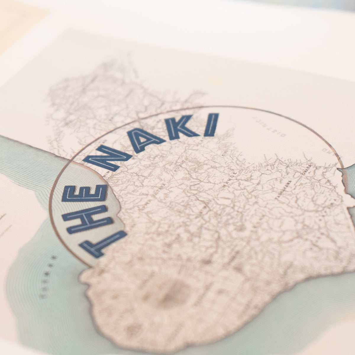 The Naki Limited edition Giclée map print of Taranaki, NZ – toptownz