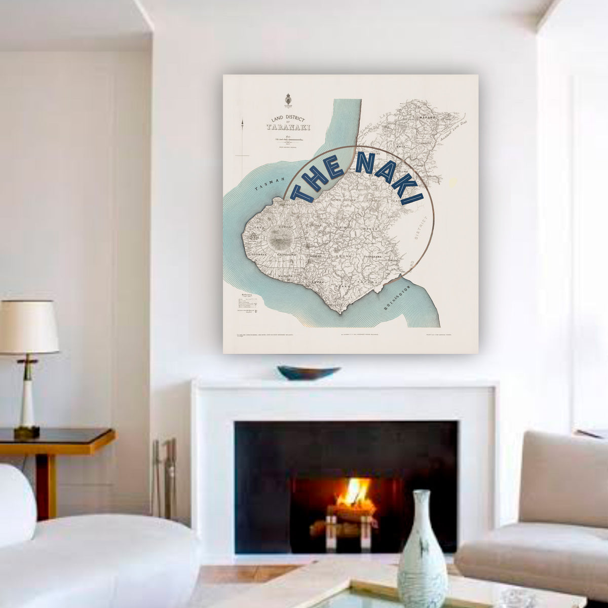 The Naki Limited edition Giclée map print of Taranaki, NZ – toptownz
