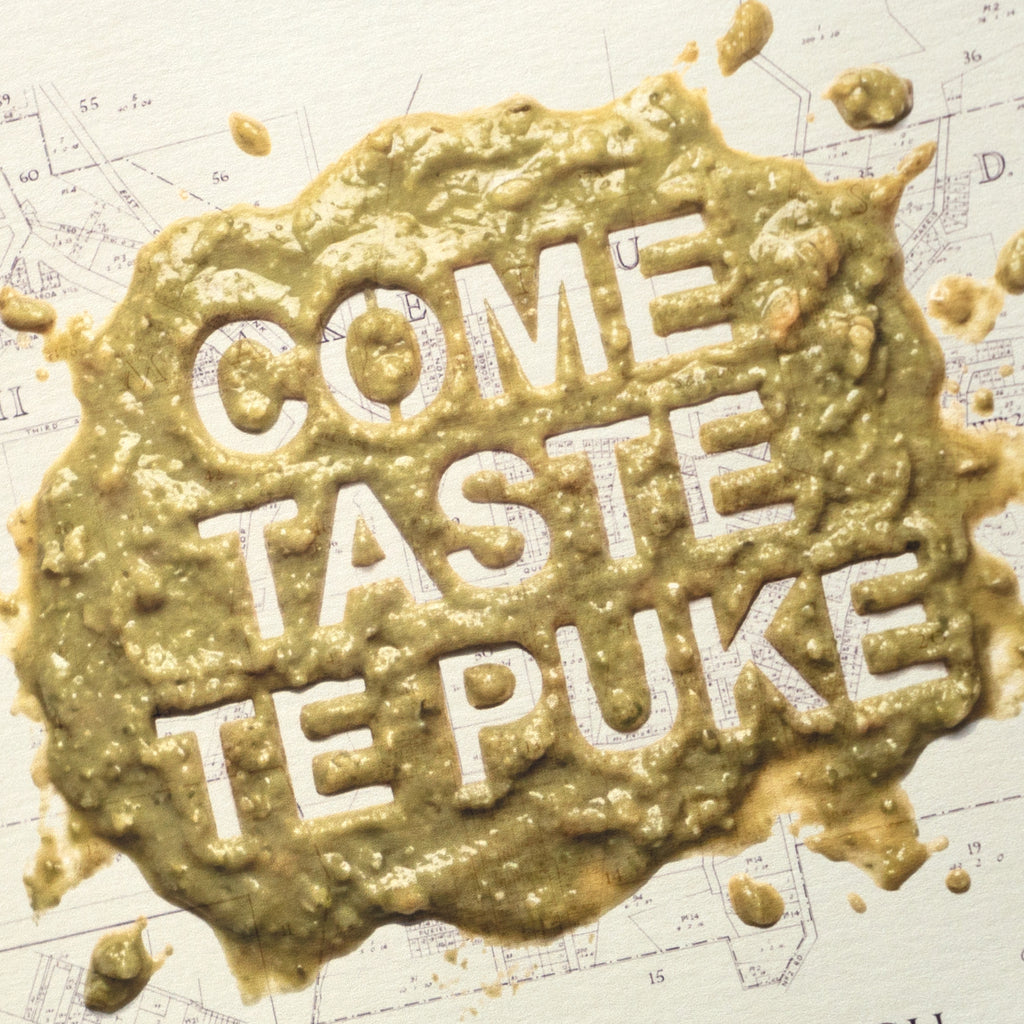 TEPUKE Ltd. Ed.  Giclée map print of Te Puke, Bay of Plenty New Zealand– toptownz Town Slogans
