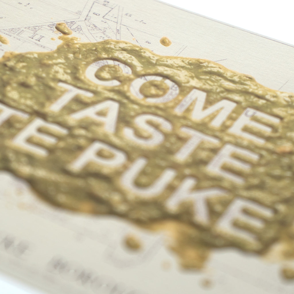 TEPUKE Ltd. Ed.  Giclée map print of Te Puke, Bay of Plenty New Zealand– toptownz Town Slogans