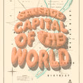 SAUSAGE CAPITAL Limited edition Giclée map print of Tuatapere, Southland New Zealand v01 – toptownz
