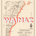 WAIMAZ Ltd. Ed. Giclée map print of Waimarama, Hawke's Bay NZ v01 – toptownz