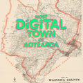 Limited edition A2 Giclée map print of Waipawa, Hawke's Bay NZ – toptownz