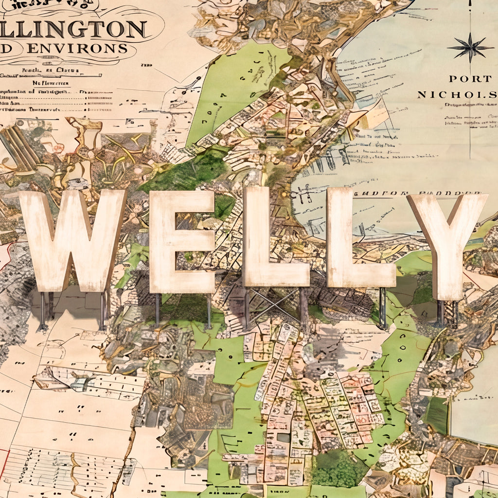 WELLY v3 Giclee Print on cotton Rag, Ltd. Ed Toptownz.shop, Town slogans
