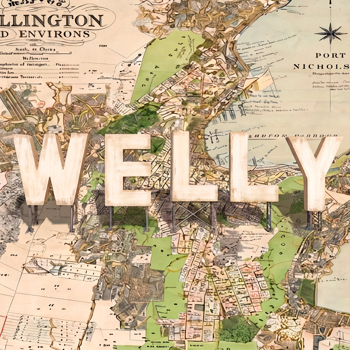 WELLY v3 Giclee Print on cotton Rag, Ltd. Ed Toptownz.shop, Town slogans